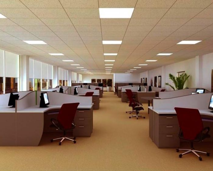 Thi công, lắp đặt đèn chiếu sáng văn phòng