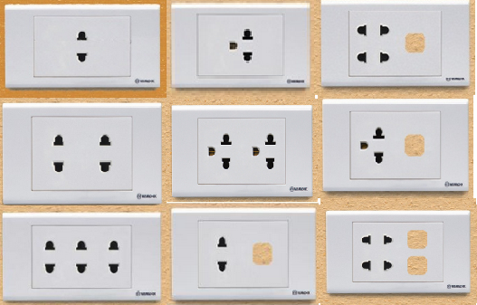 ổ cắm điện âm tường